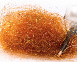 Baitfish ULTRA Sparkle Dubbing, Rusty Orange UVR / 40